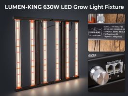 50% Rabatt:4x Lumen King 660W LED Grow Set (NP CHF 3`596.-)